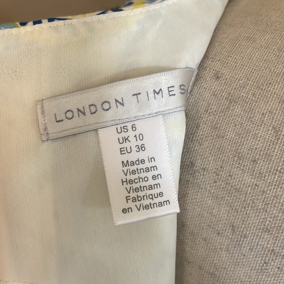 London Times Floral multicolor dress - Picture 6 of 8